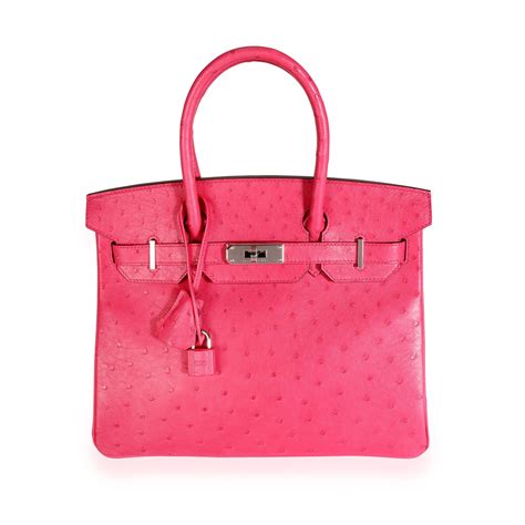 hermes birkin 30 rose tyrien phw|Hermès Rose Tyrien Ostrich Birkin 30 PHW .